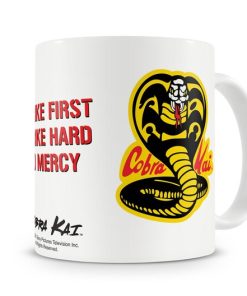 Cobra Kai Coffee Mug kaffekopp hvit Netflix tv-serie tv show Nerdeportalen 2
